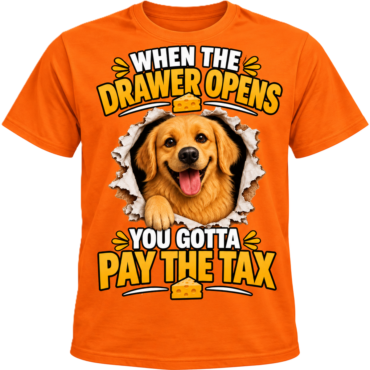 Short Sleeve T-shirt Cheese tax