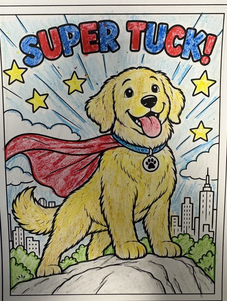 The Adventures of Tuck Coloring Book