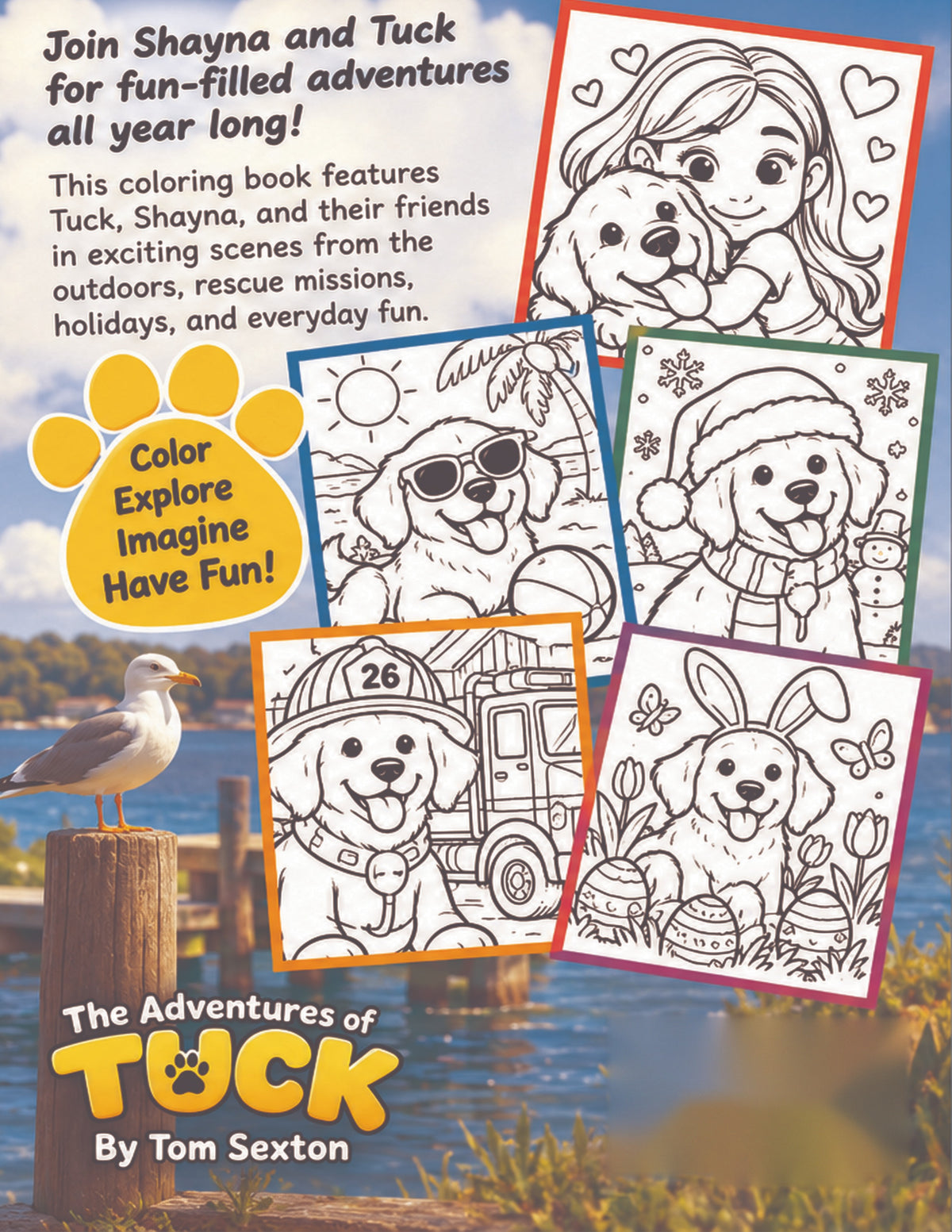 The Adventures of Tuck Coloring Book