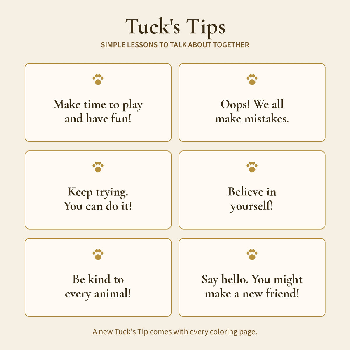 The Adventures of Tuck Coloring Book