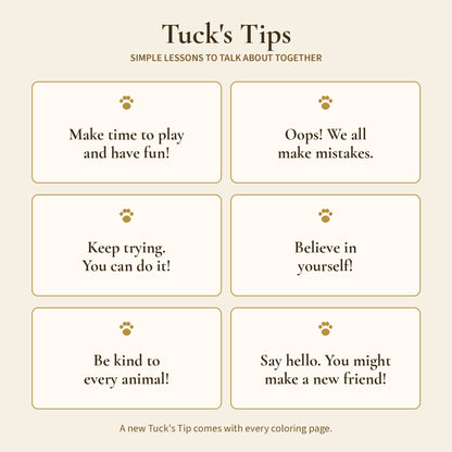 The Adventures of Tuck Coloring Book