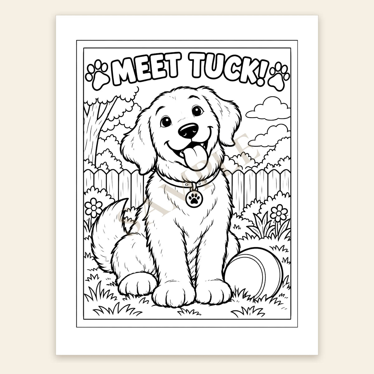 The Adventures of Tuck Coloring Book