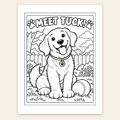 The Adventures of Tuck Coloring Book