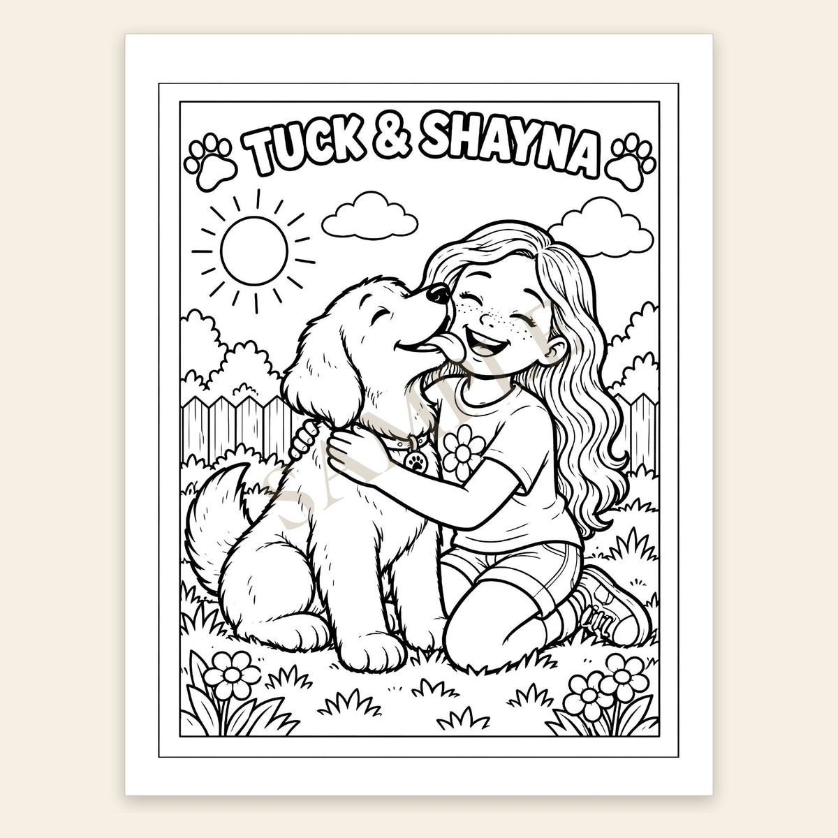 The Adventures of Tuck Coloring Book