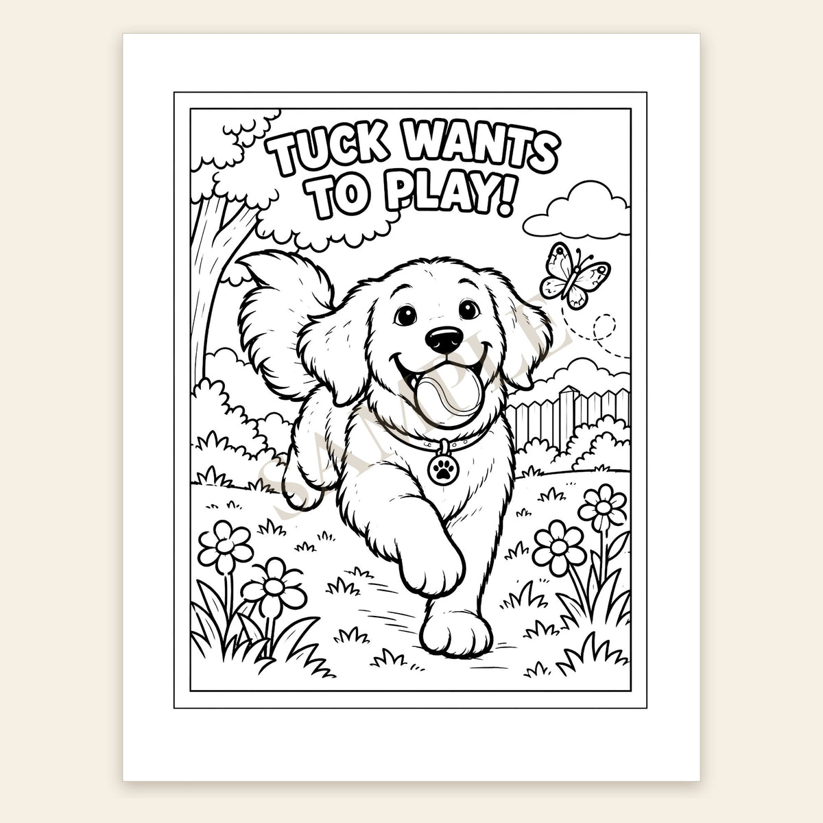 The Adventures of Tuck Coloring Book