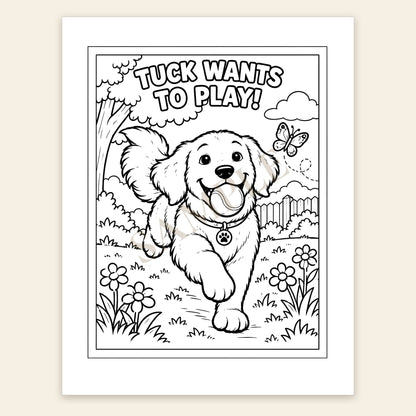 The Adventures of Tuck Coloring Book