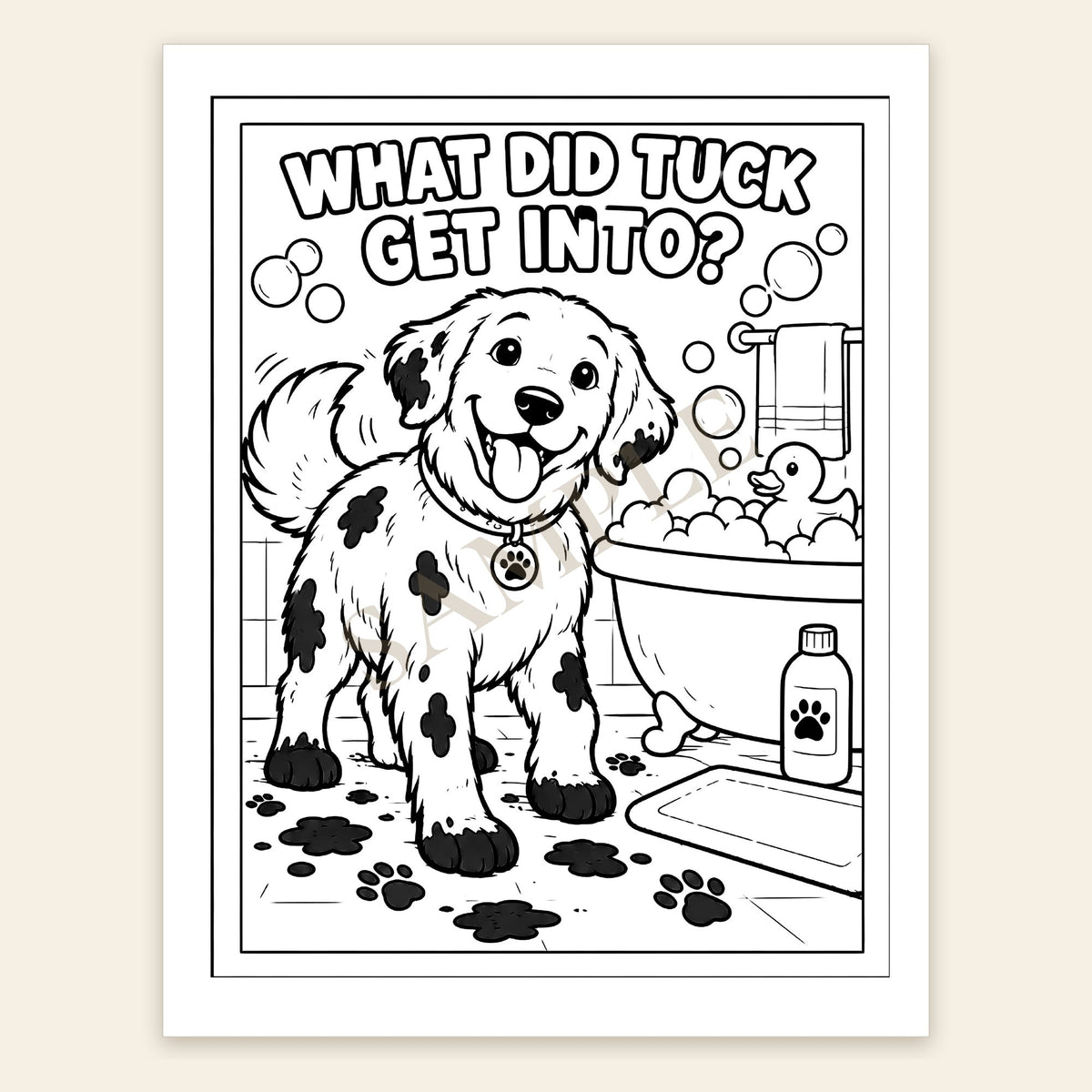 The Adventures of Tuck Coloring Book
