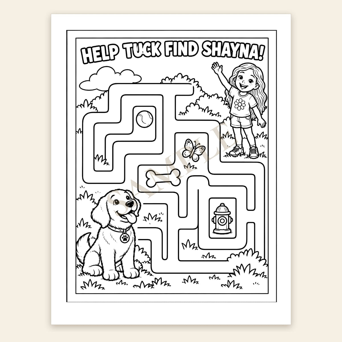 The Adventures of Tuck Coloring Book