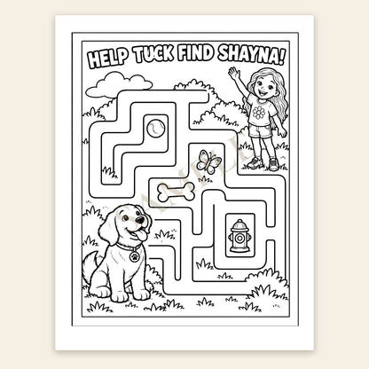 The Adventures of Tuck Coloring Book