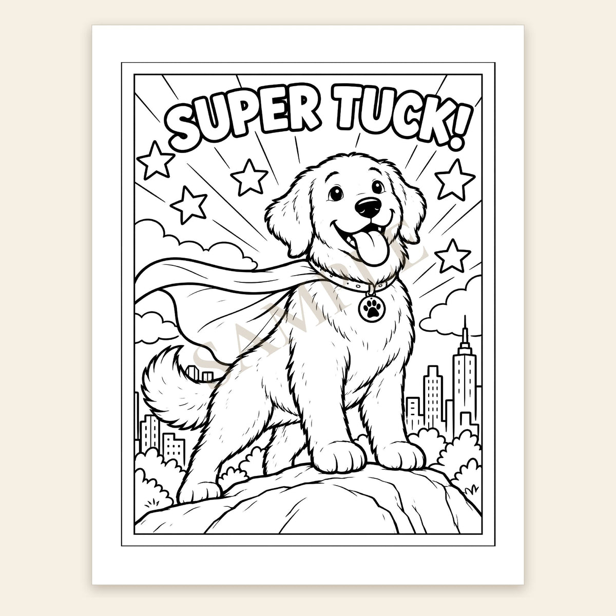 The Adventures of Tuck Coloring Book