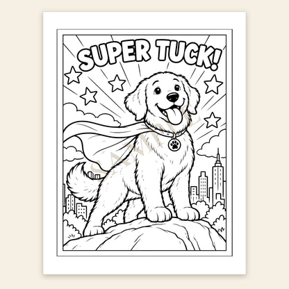 The Adventures of Tuck Coloring Book
