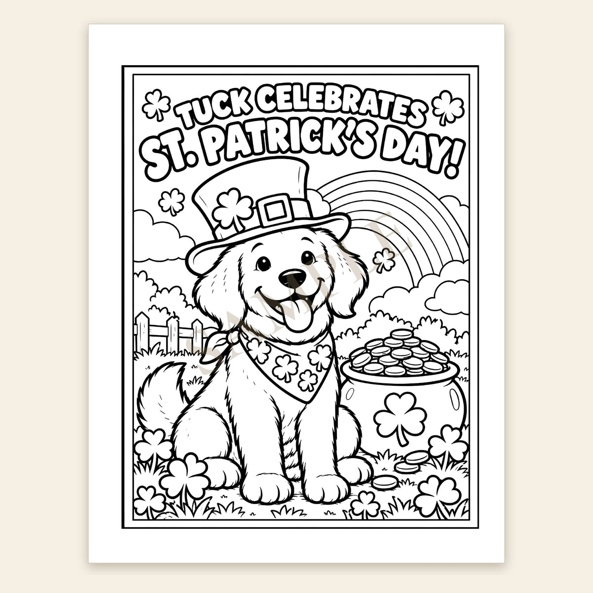 The Adventures of Tuck Coloring Book
