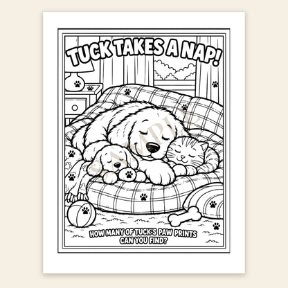 The Adventures of Tuck Coloring Book