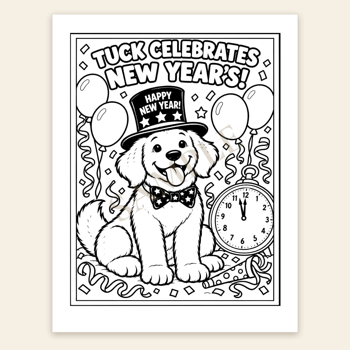 The Adventures of Tuck Coloring Book