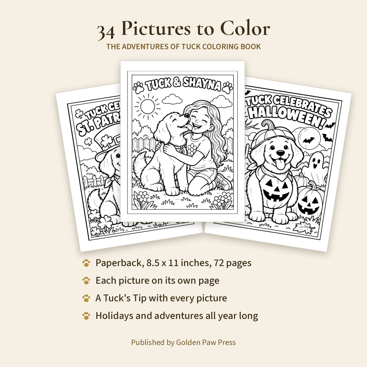 The Adventures of Tuck Coloring Book