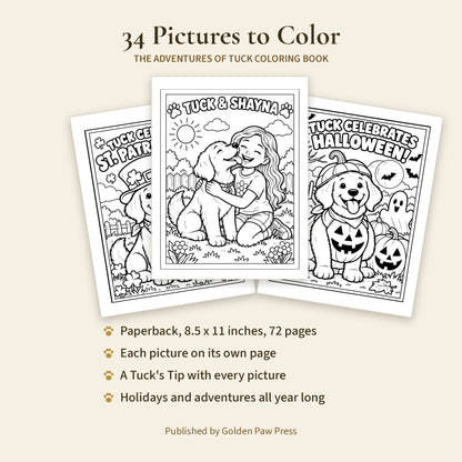 The Adventures of Tuck Coloring Book